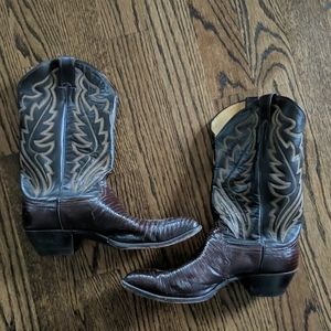 Lizard Skin Cowboy Boots